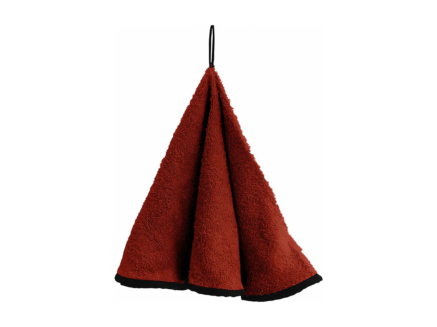 Toalla redonda de algodón EPONGE Ladrillo, de Soleil d'Ocre