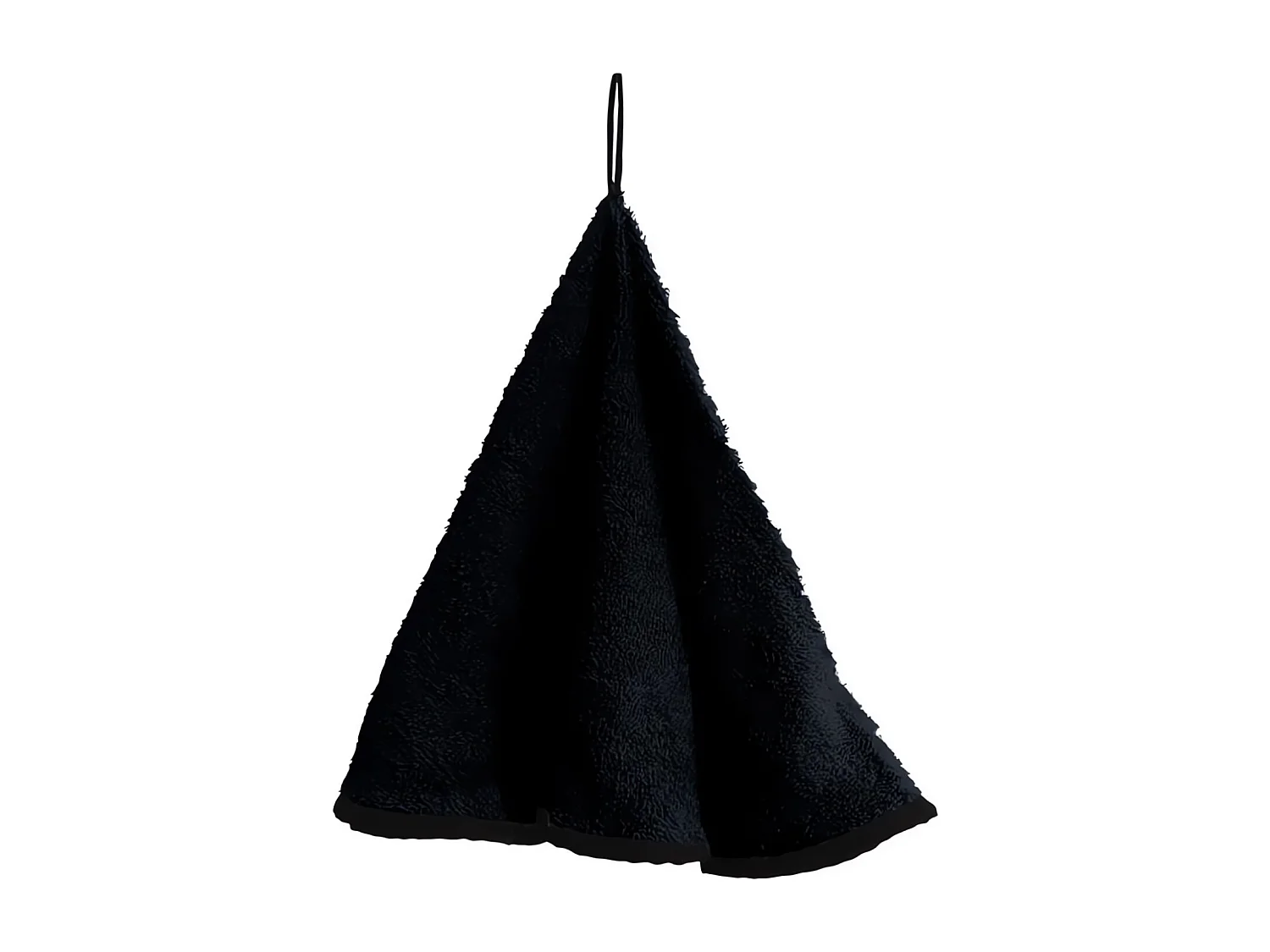 Paño redondo de algodón EPONGE antracita, por Soleil d'Ocre