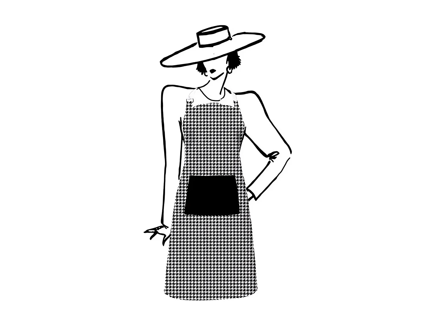 Delantal de cocina de algodón VICTORIA, por Soleil d'Ocre