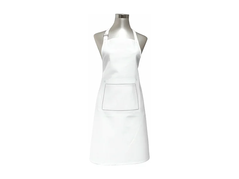 Delantal de cocina en algodón 60x80 cm PANAMA blanco, de Soleil d'Ocre