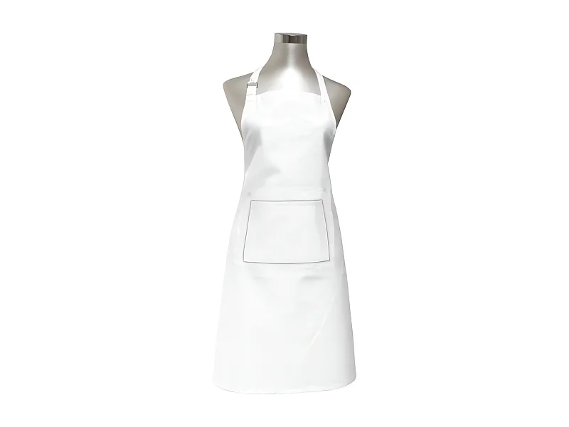 Delantal de cocina en algodón 60x80 cm PANAMA blanco, por Soleil d'Ocre