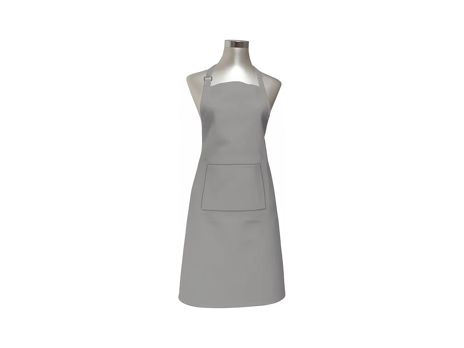 Tablier de cuisine en coton 60x80 cm PANAMA gris clair, par Soleil d'ocre