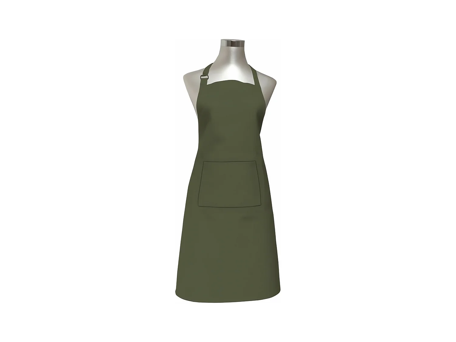 Tablier de cuisine en coton 60x80 cm PANAMA vert, par Soleil d'Ocre