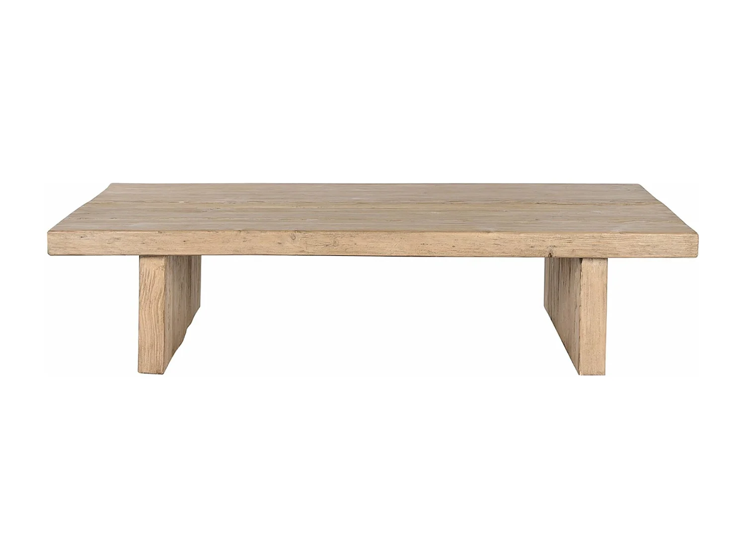 Table à manger, table de repas rectangulaire en bois coloris naturel - longueur 170 x profondeur 100 x Hauteur 40 cm