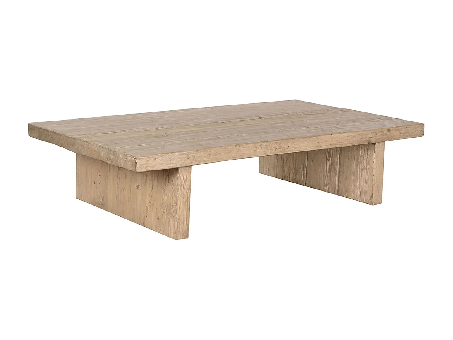 Table à manger, table de repas rectangulaire en bois coloris naturel - longueur 170 x profondeur 100 x Hauteur 40 cm