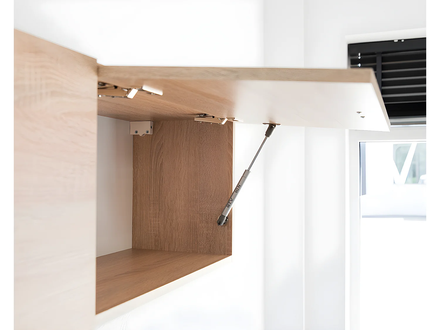 Cuisine complète MILA 6 éléments couleur sonoma avec plan de travail inclus - Longueur 180 cm