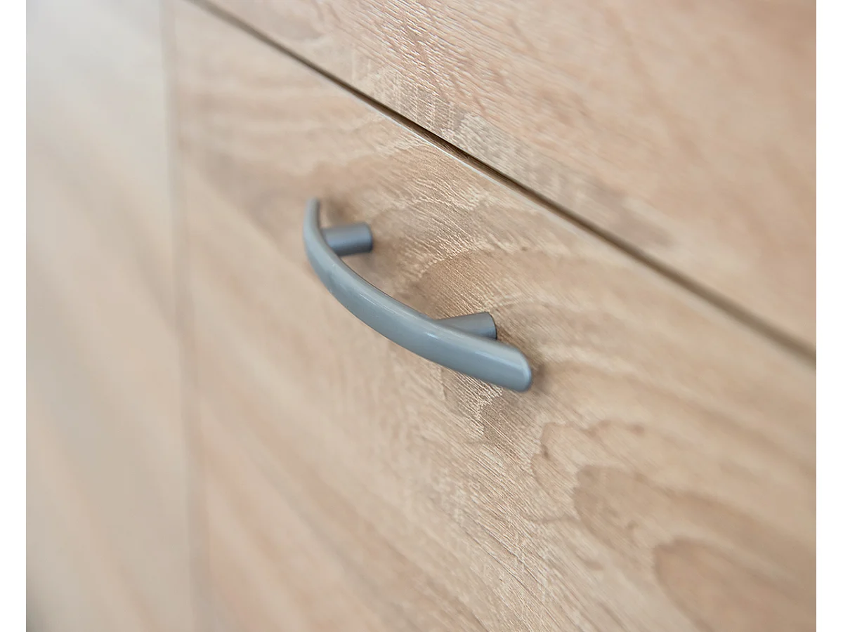 Cuisine complète MILA 6 éléments couleur sonoma avec plan de travail inclus - Longueur 180 cm