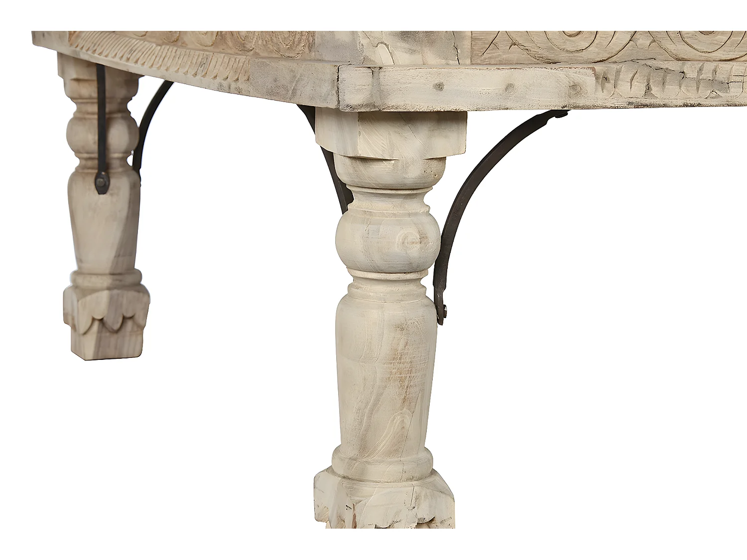 Table basse, table de salon rectangulaire en bois coloris naturel - longueur 150 x profondeur 90 x Hauteur 45 cm