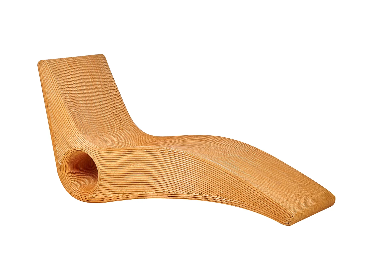 Lettino Prendisole AIROLE Rattan Marrone