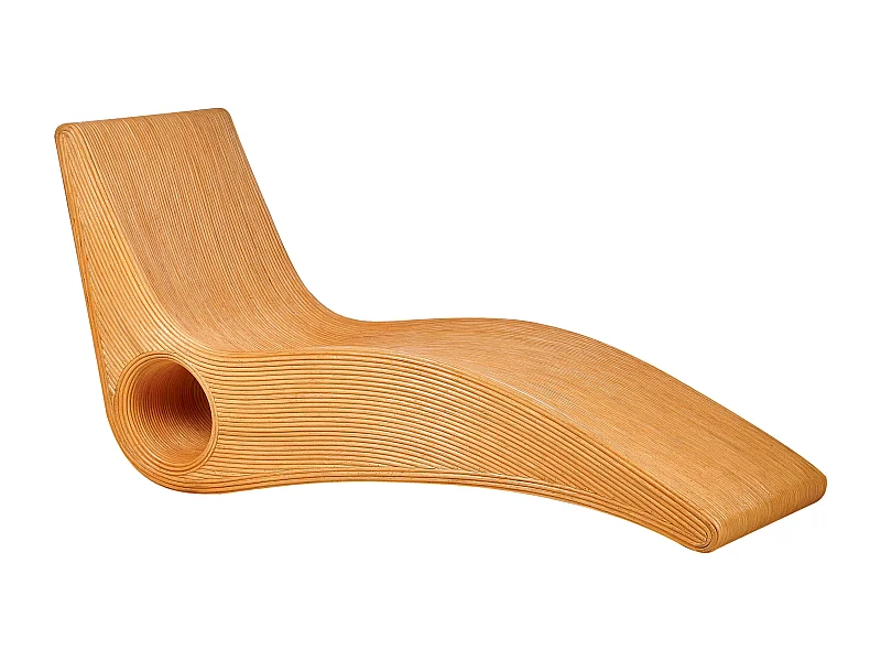 Espreguiçadeira AIROLE Rattan Castanho