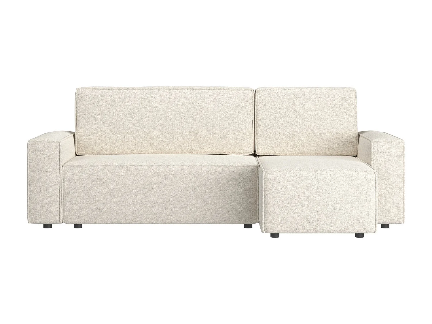 Canapé d'angle convertible - crème - COPERTINO