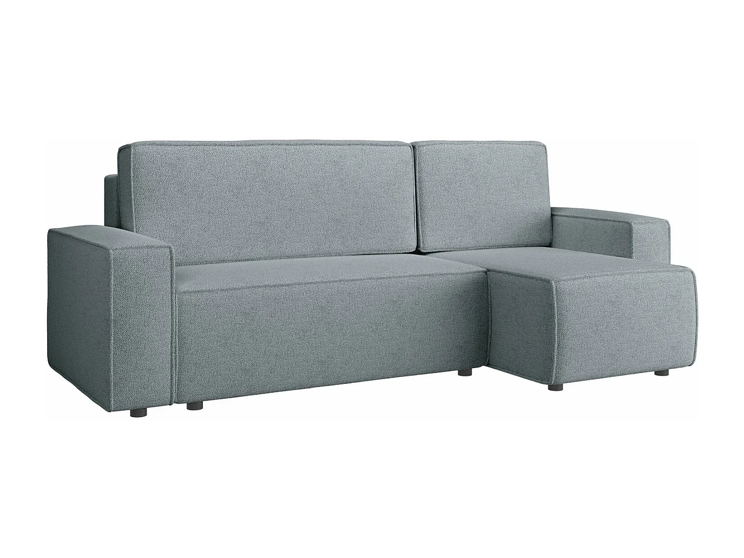 Canapé d'angle convertible - gris clair - COPERTINO