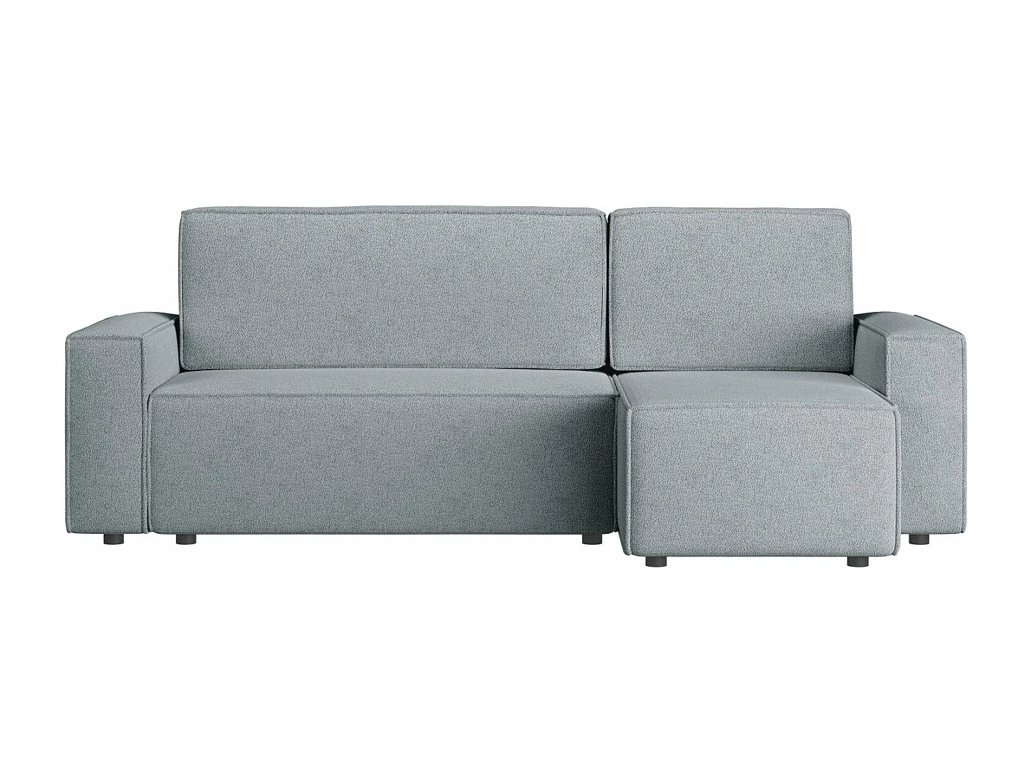 Canapé d'angle convertible - gris clair - COPERTINO