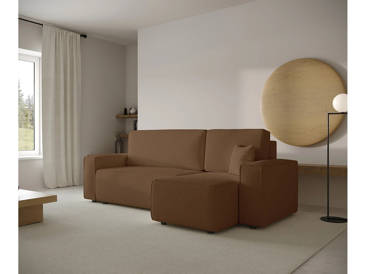 Hoekbank - bruin - COPERTINO