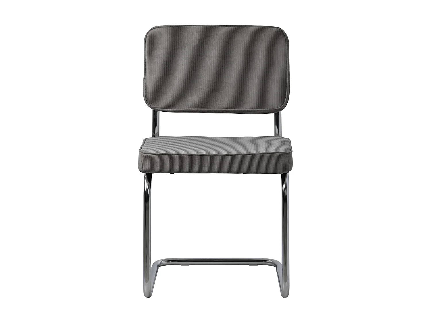 Set van 2 sledestoelen MARIA grijs corduroy