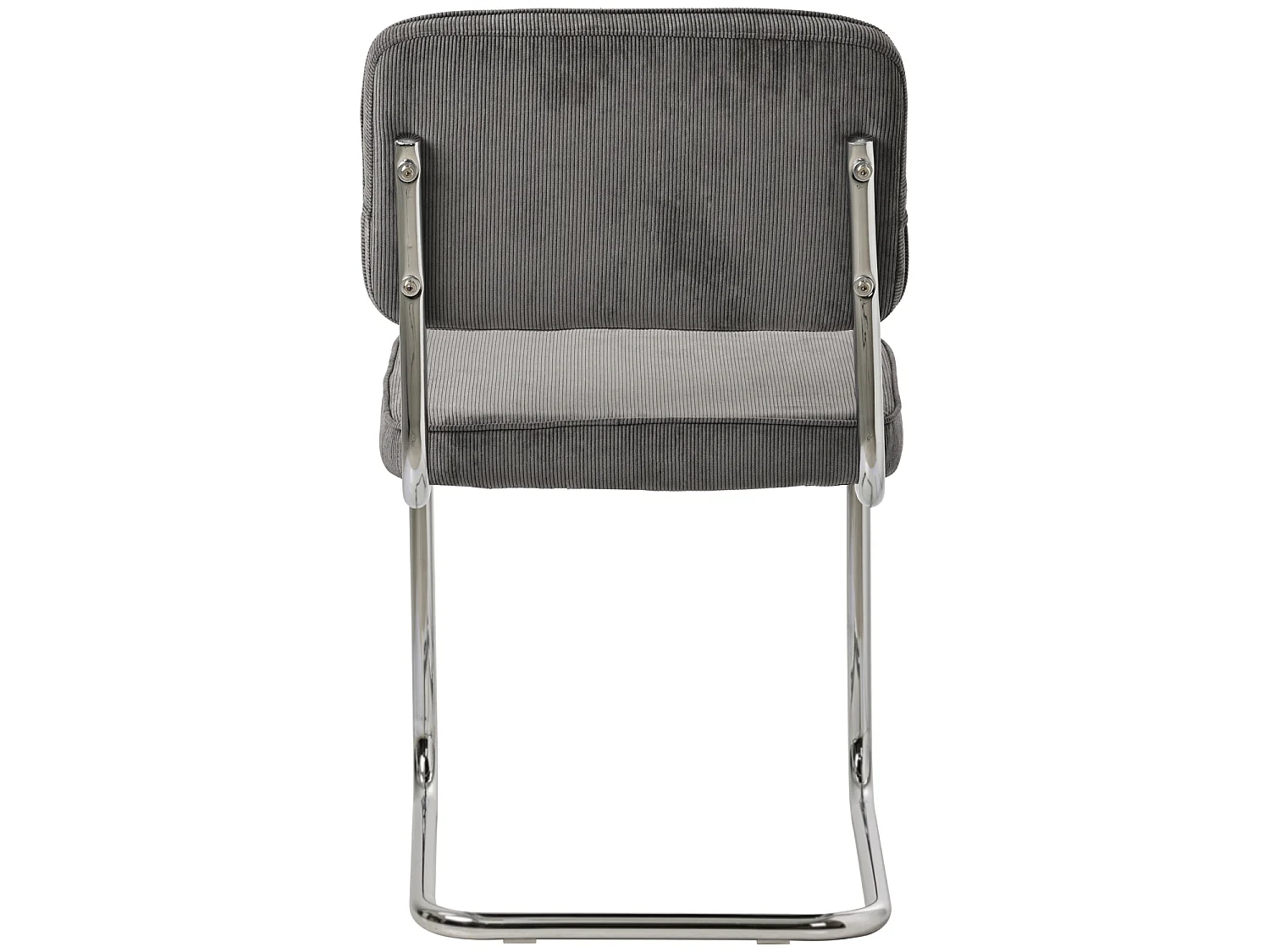 Set van 2 sledestoelen MARIA grijs corduroy