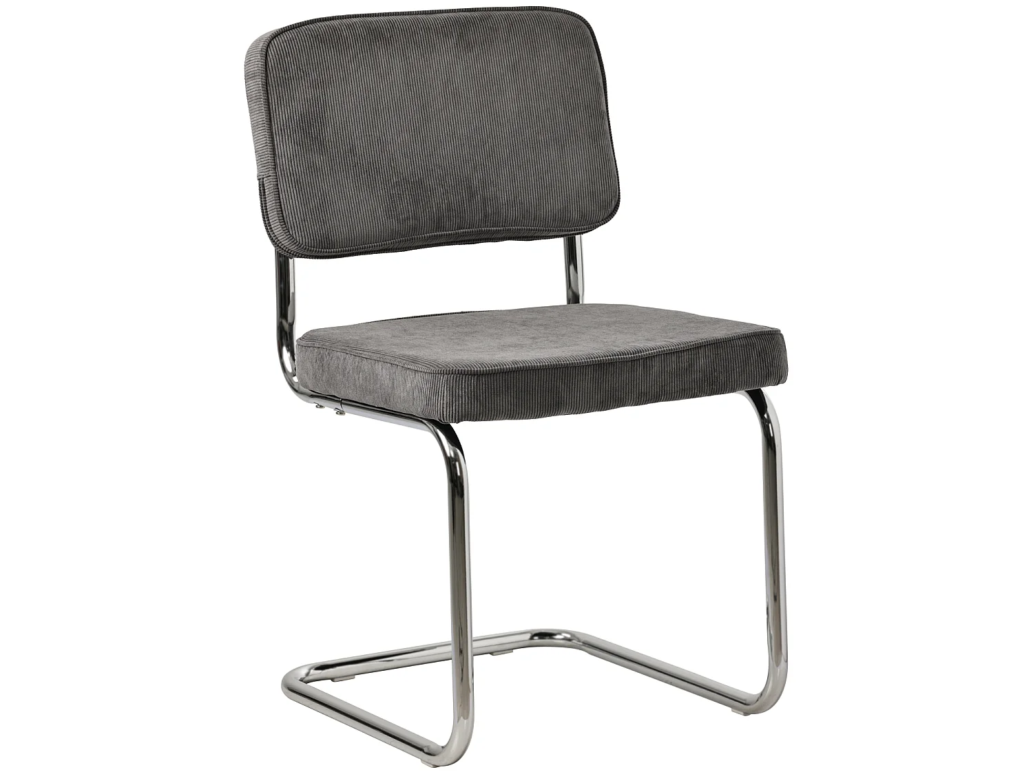 Set van 2 sledestoelen MARIA grijs corduroy