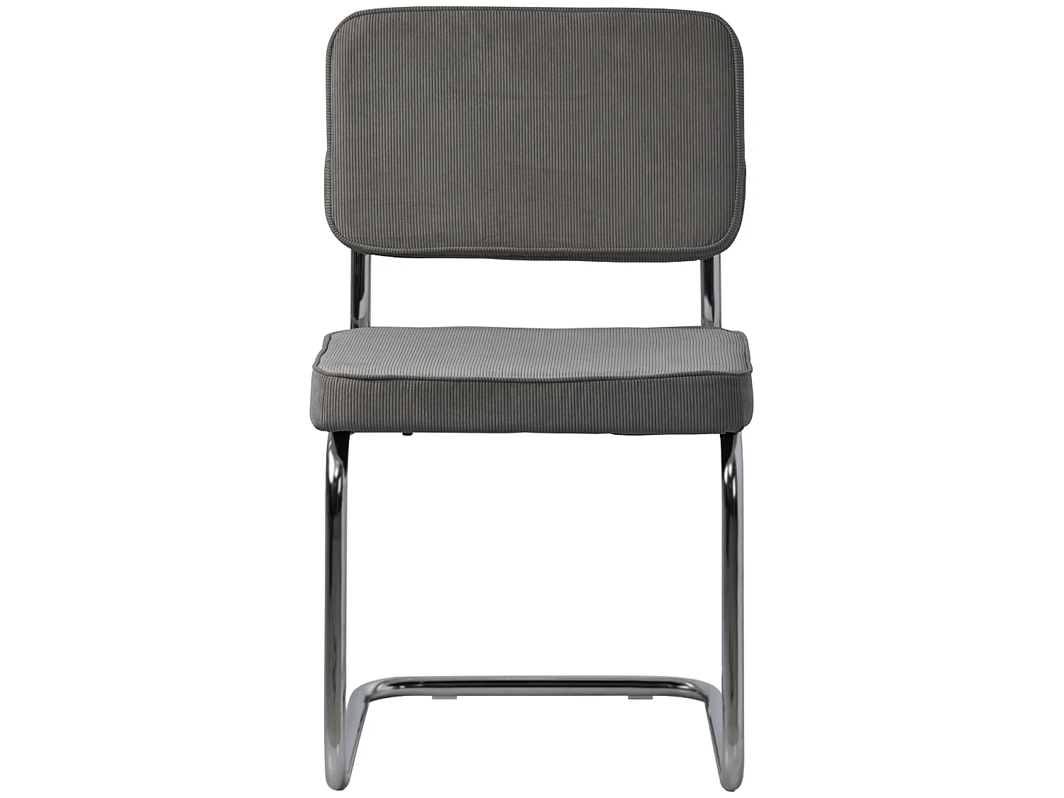 Set van 2 sledestoelen MARIA grijs corduroy
