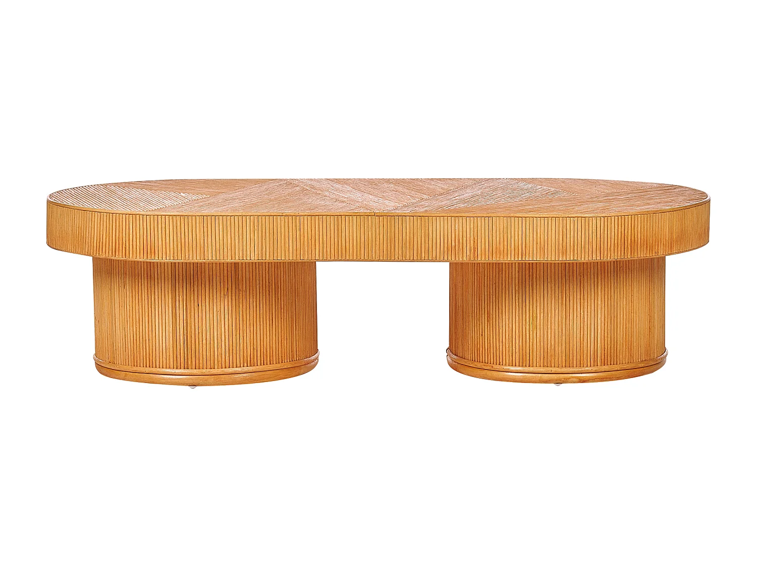 Table basse de jardin AIROLE Rotin Marron