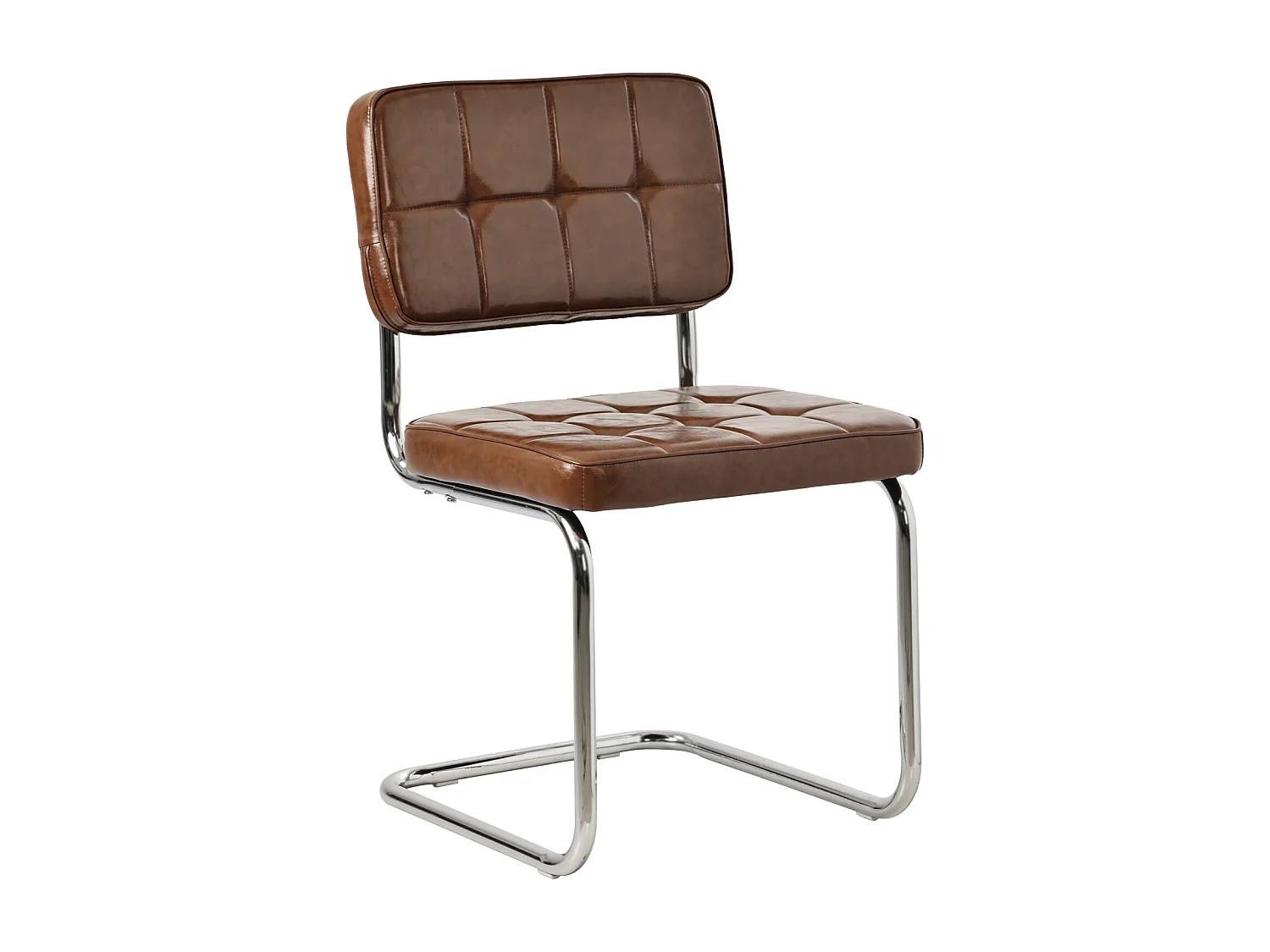 Set van 2 bruine sledestoelen in imitatie MARIA