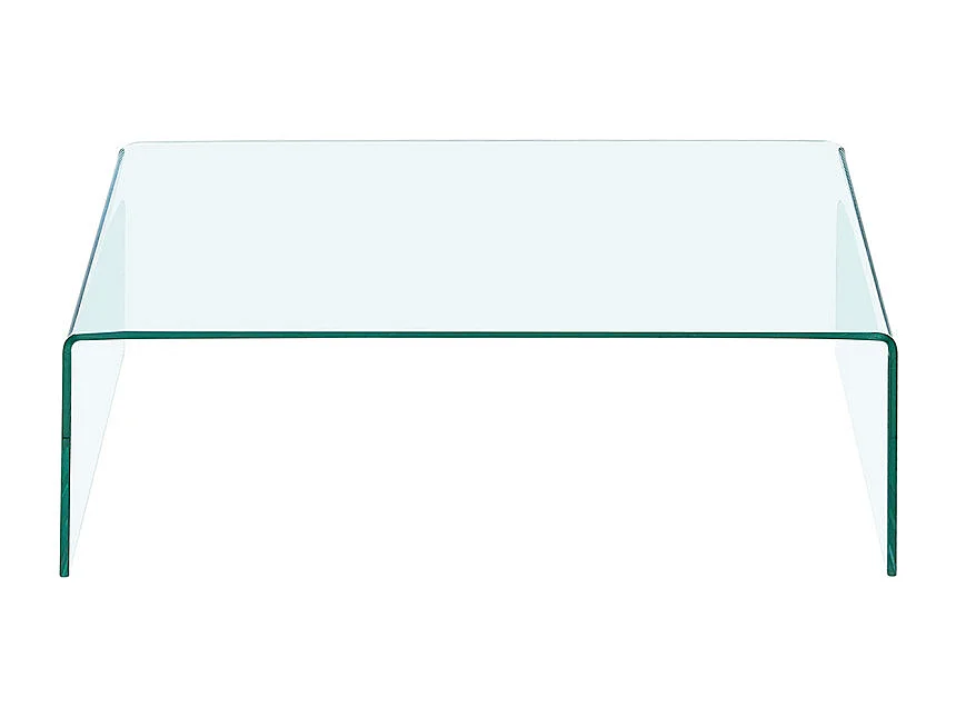 Table basse rectangulaire L. 110 cm en verre trempé - ICE