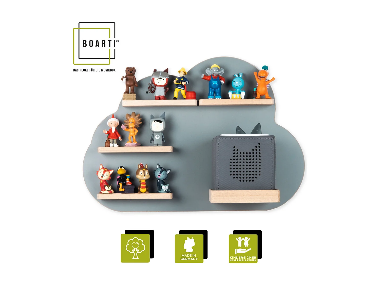 Shelf Wood Cloud Toniebox Tonies — dodatkowe informacje