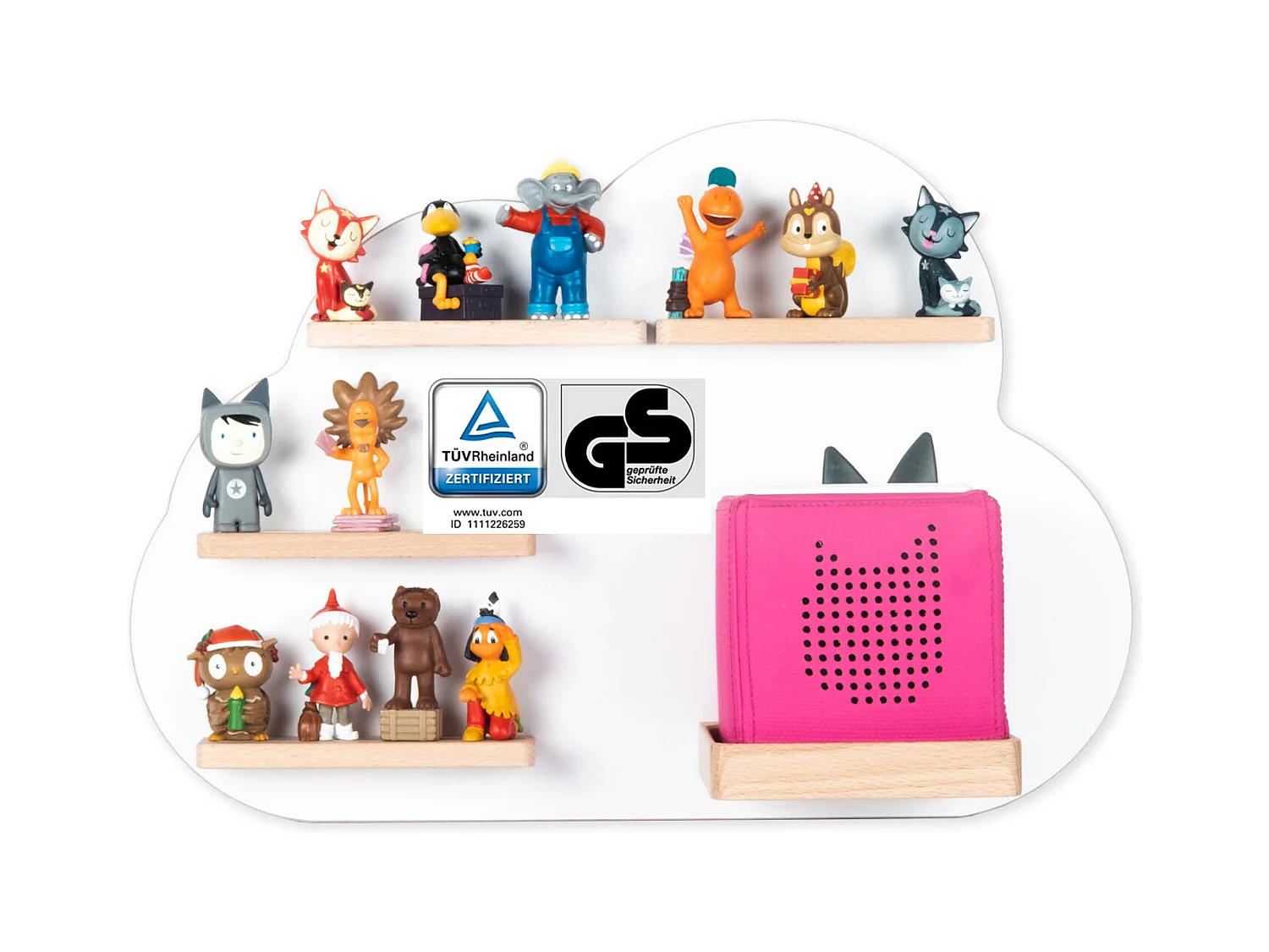 Regal Holz Wolke Kinder Toniebox Tonies Figuren