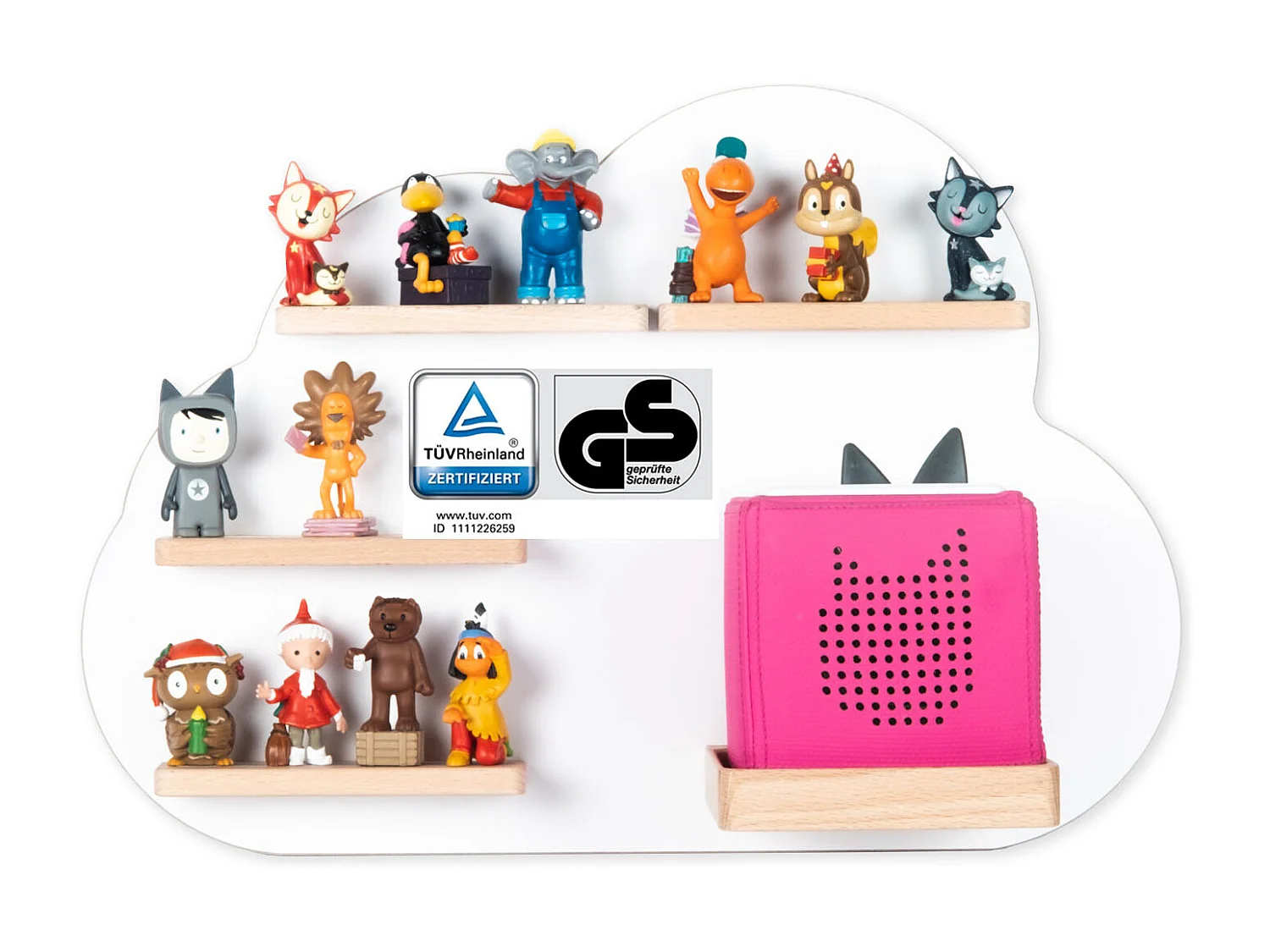Regal Holz Wolke Kinder Toniebox Tonies Figuren