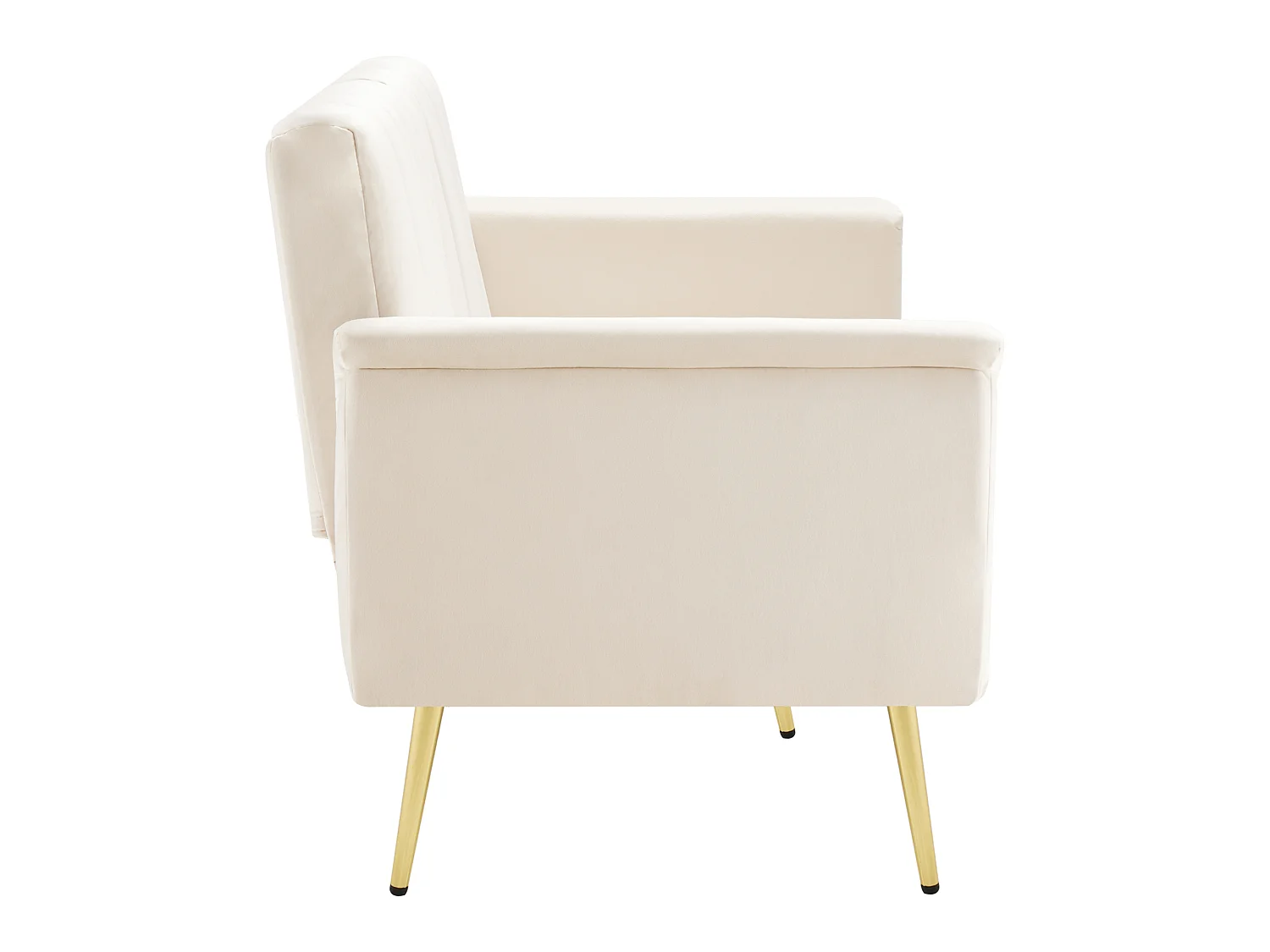 3-zits slaapbank in fluwelen stof - Beige