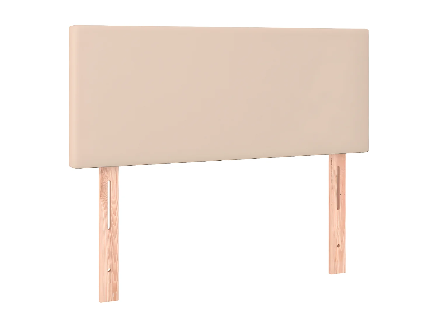 Sommier tapissier matelas LED Cappuccino 120x200 cm Similicuir