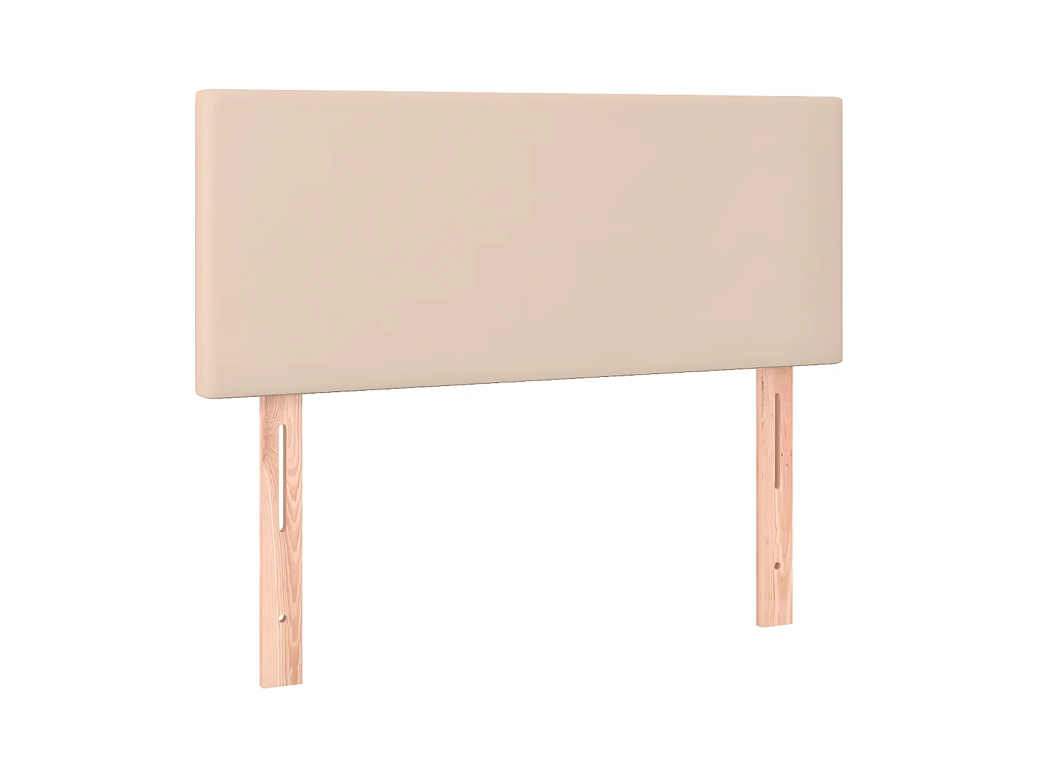 Sommier tapissier matelas LED Cappuccino 120x200 cm Similicuir
