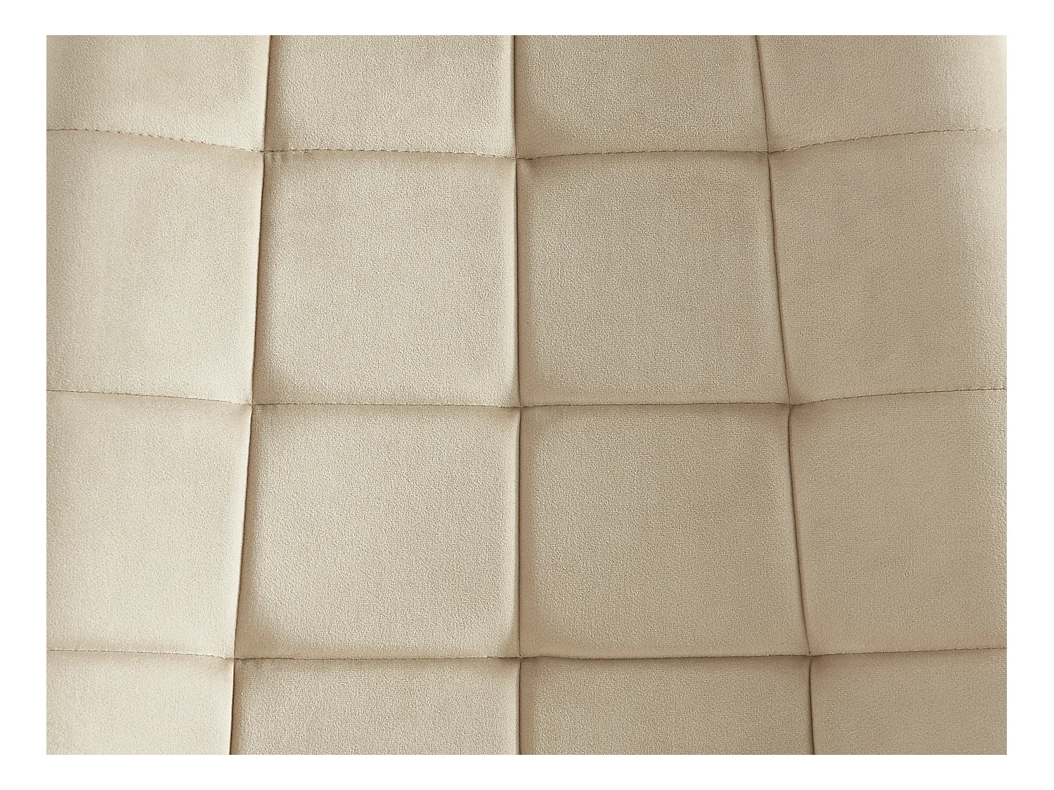 Polsterstuhl 6er-Set - Samt & goldfarbenes Metall - Beige - OLLUA