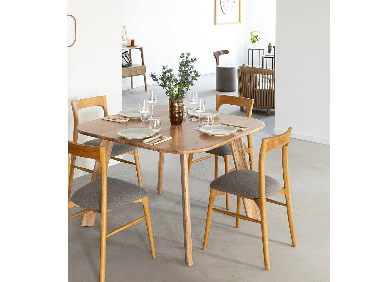 Table à manger en bois acacia Flora