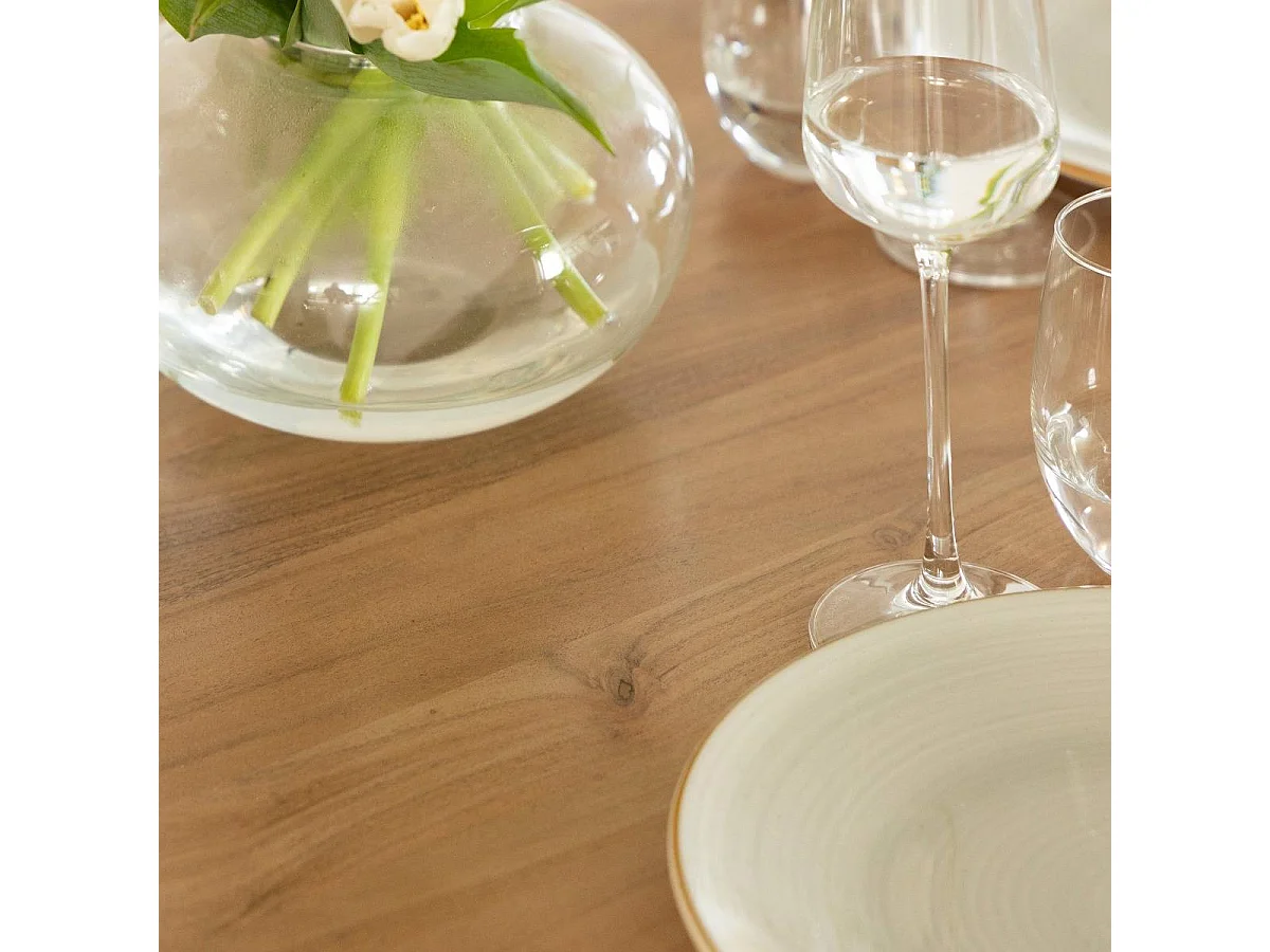 Table à manger en bois acacia Flora