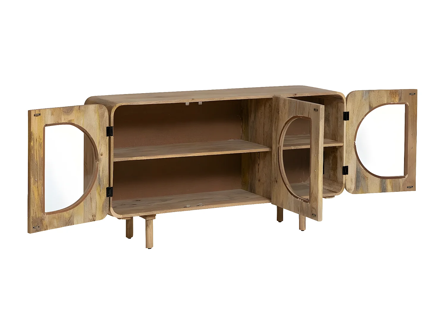 Buffet 3 portes en bois de manguier Nova