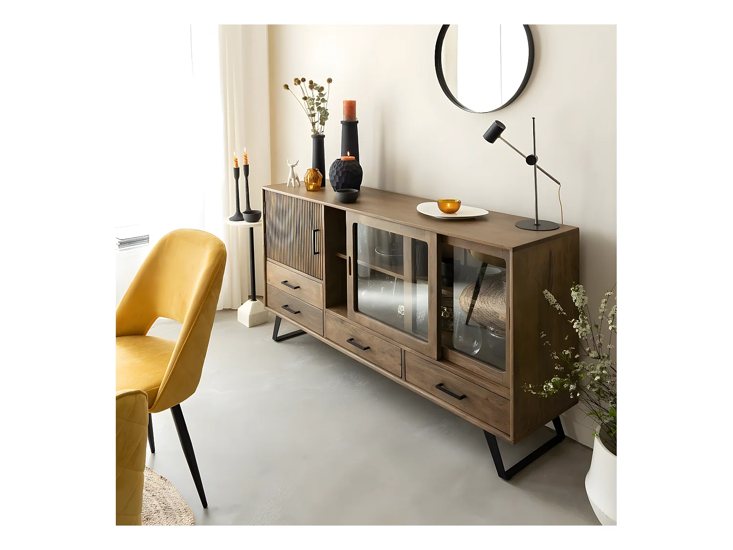 Buffet en bois de manguier Joy