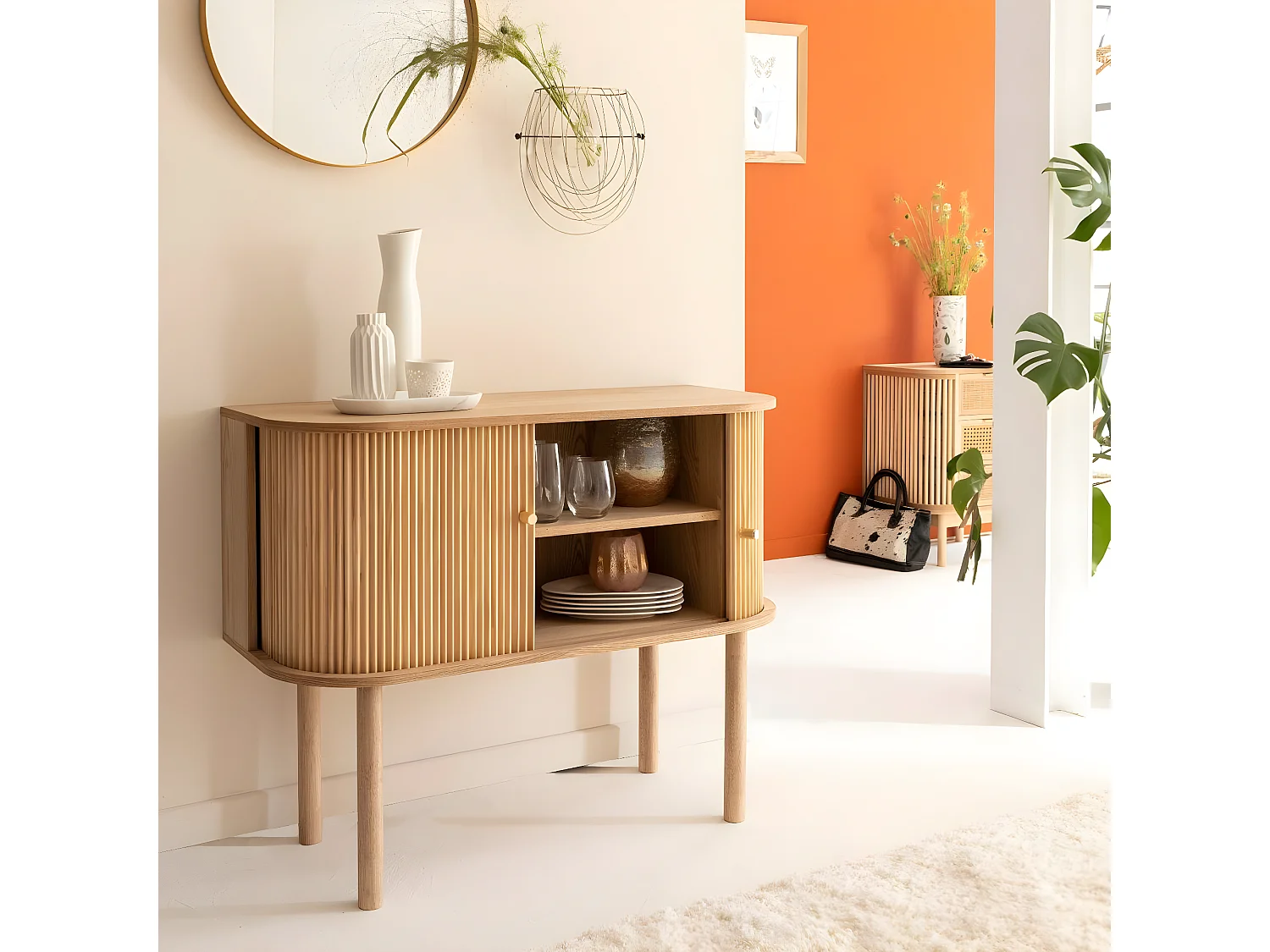 Buffet en bois de pin Colin