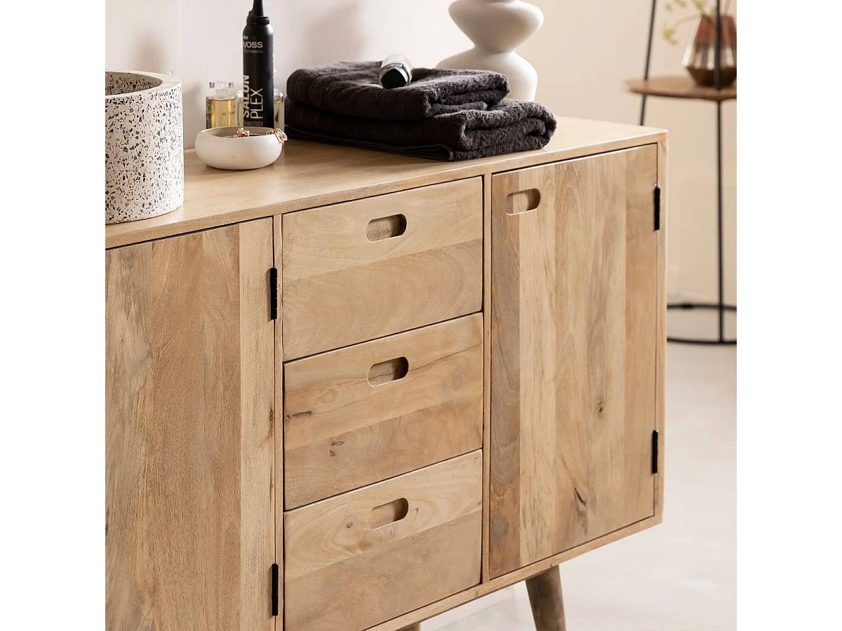 Meuble sous vasque en bois de manguier Rowene