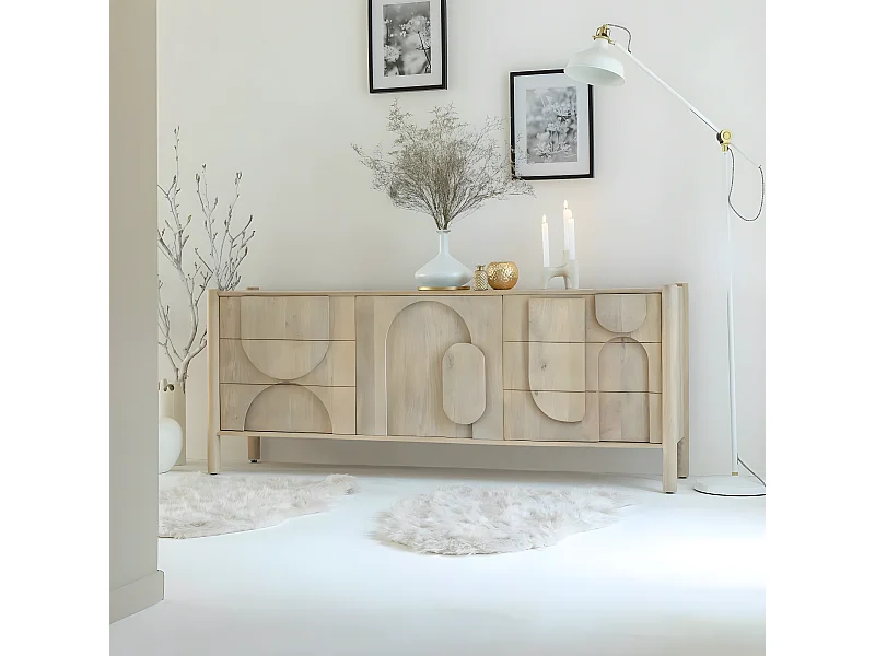 Buffet en bois de manguier Tysia