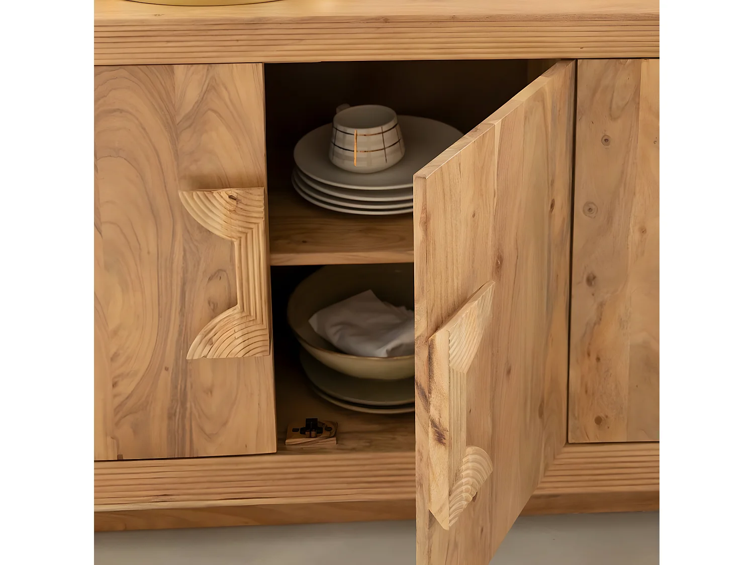 Buffet en bois d'acacia Lonni