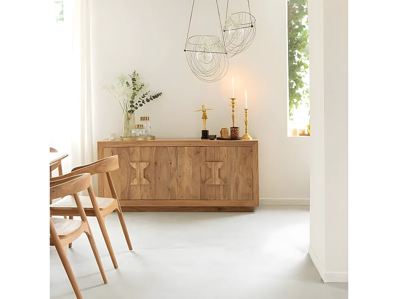 Buffet en bois d'acacia Lonni