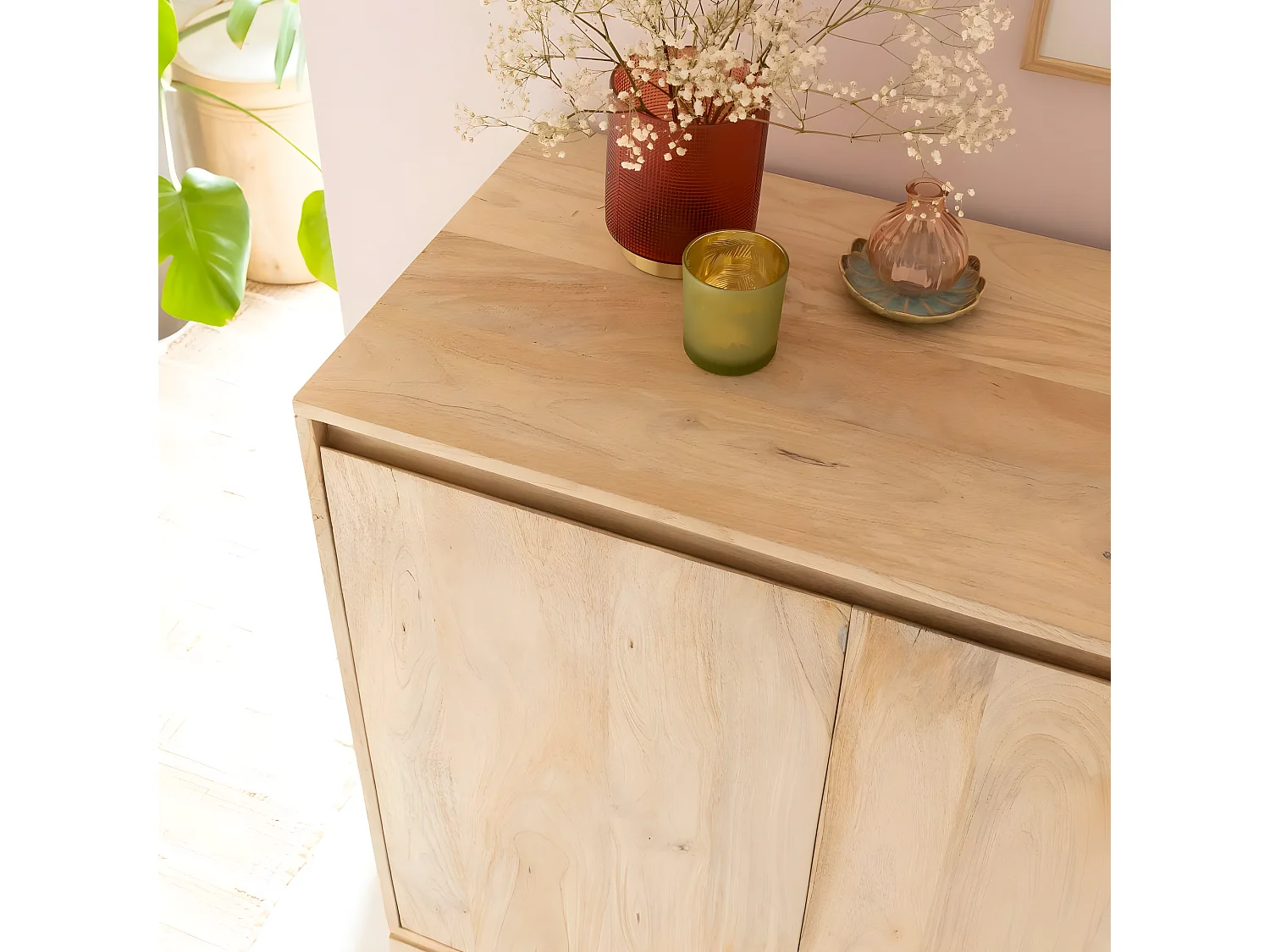 Buffet haut en bois de manguier Ode