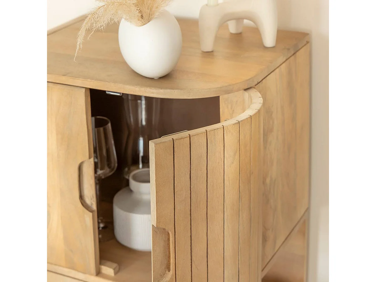 Buffet haut en bois de manguier Yoni