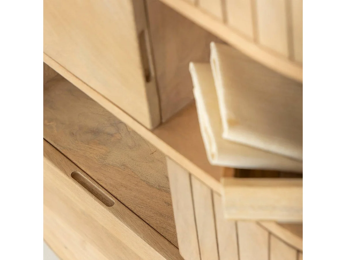 Buffet haut en bois de manguier Yoni