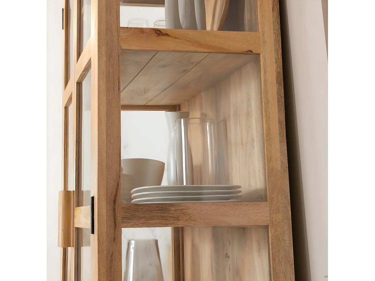 Vitrine en bois de manguier Amaris