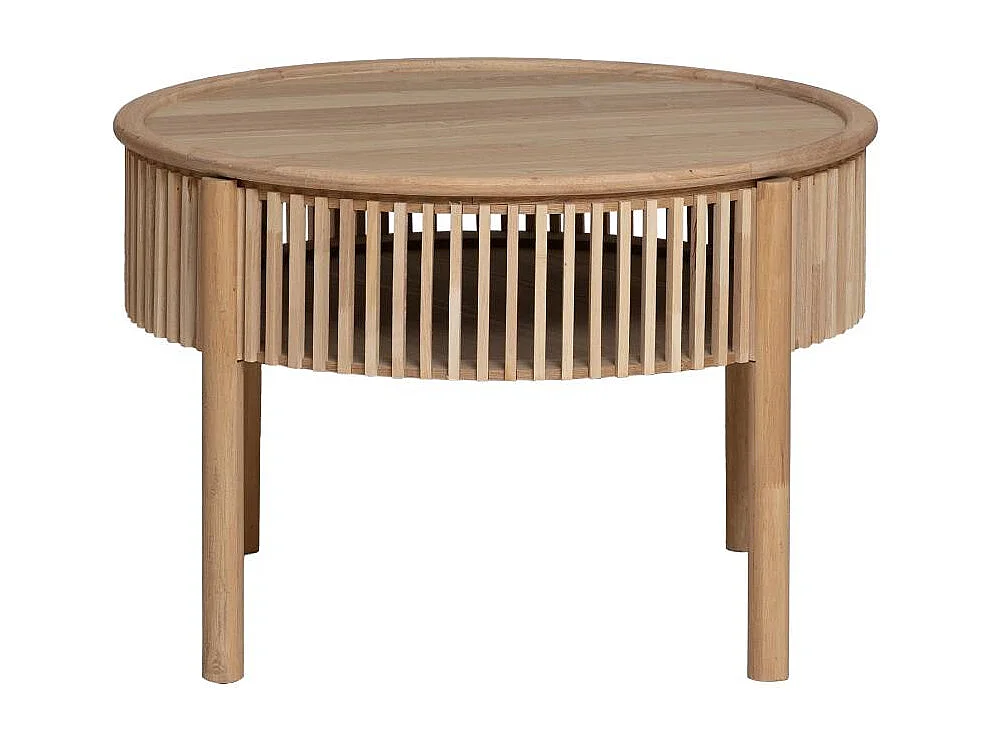 Table basse ronde  en bois de pin Vénus