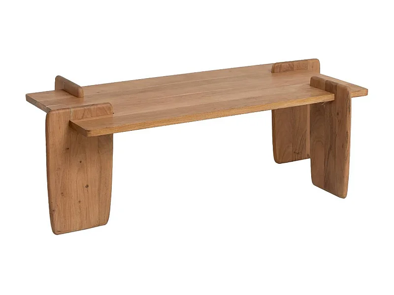 Table basse rectangle en bois d'acacia Zola