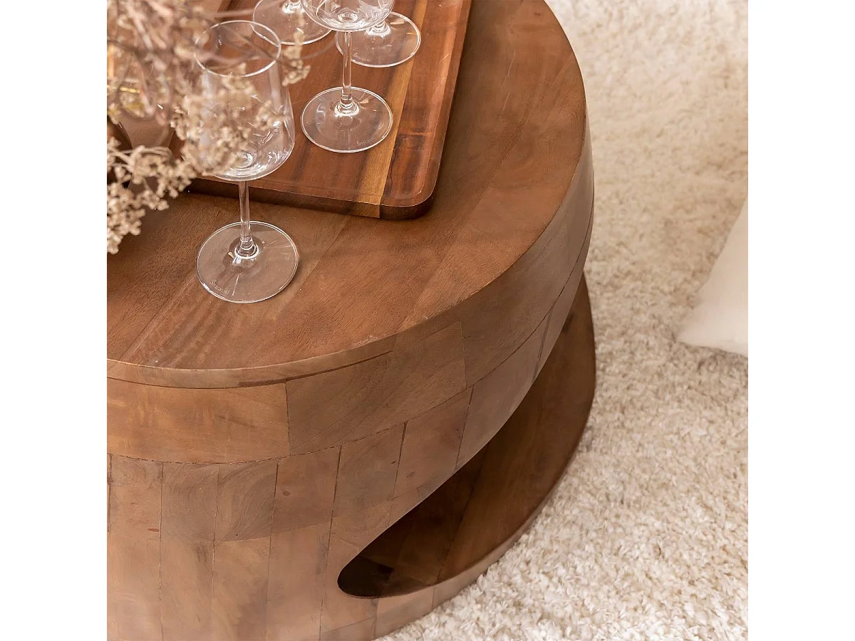 Table basse en bois de manguier Azure