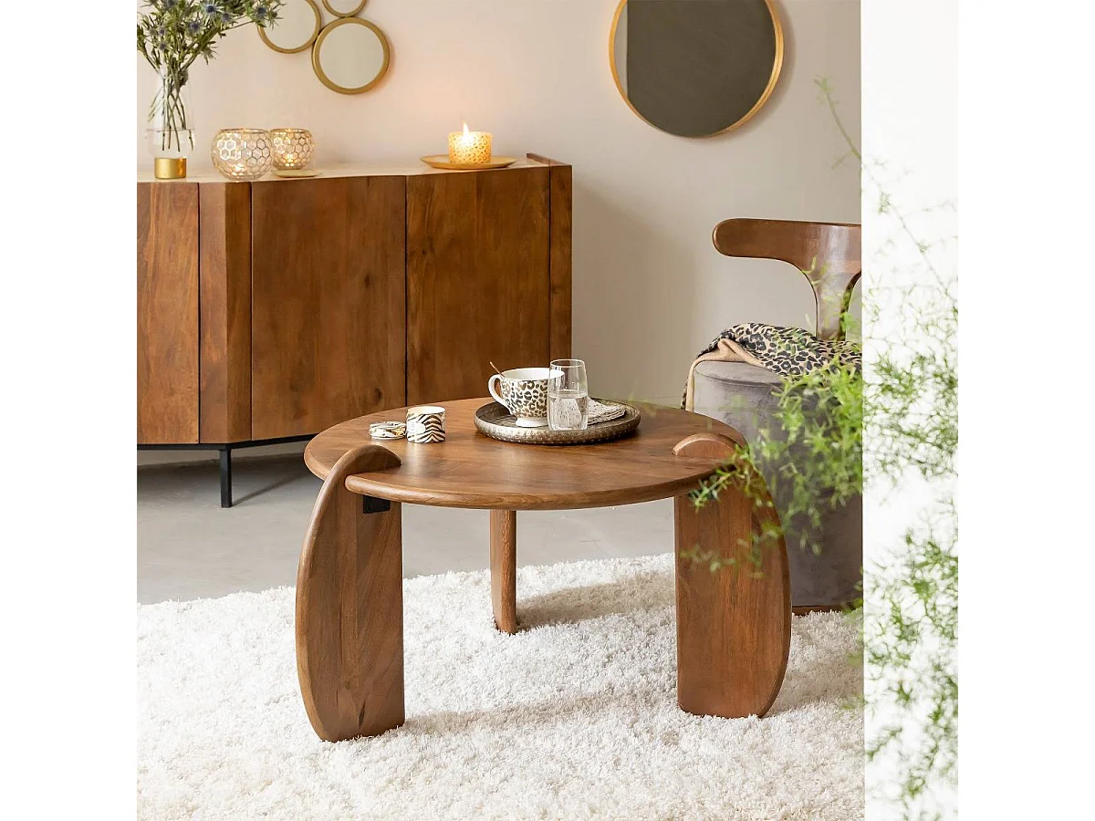 Table basse en bois de manguier Azure