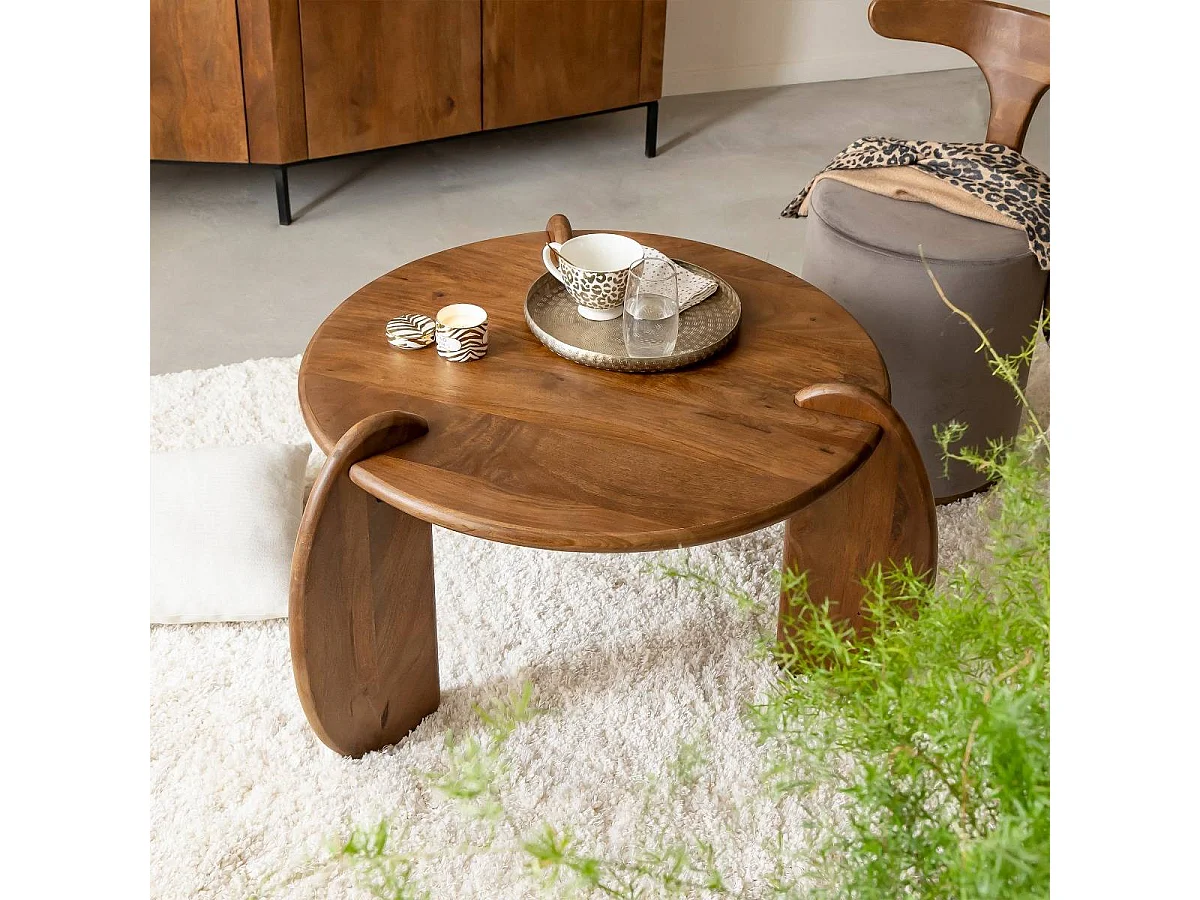 Table basse en bois de manguier Azure